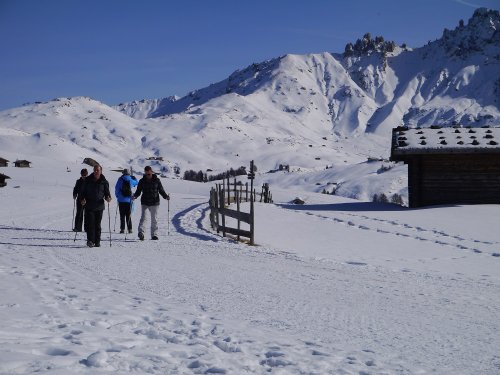 Spinges Seiseralm wandelaars